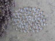 Clear Quartz Teardrop Cabochons - 5x8mm