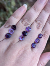 Load image into Gallery viewer, Amethyst Rose Cut Round Facets - 7mm
