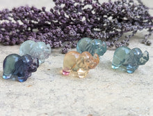 Load image into Gallery viewer, Fluorite Mini Carving - Elephant

