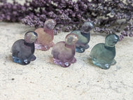 Fluorite Mini Carving - Brachiosaurus Dinosaur