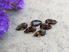 Load image into Gallery viewer, Smoky Quartz Teardrop Facets - 6x12mm
