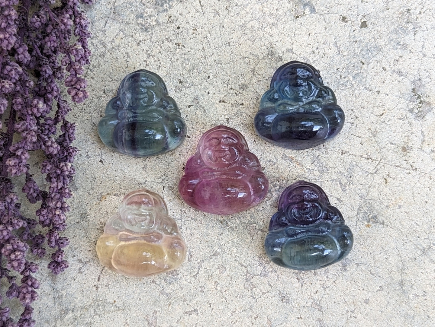 Fluorite Mini Carving - Buddha