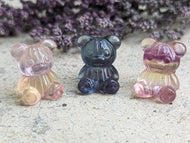 Fluorite Mini Carving - Teddy Bear