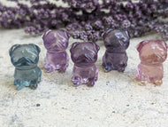 Fluorite Mini Carving - Pug