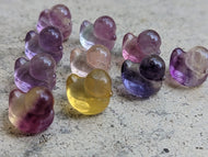 Fluorite Mini Carving - Rubber Duck