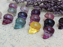 Load image into Gallery viewer, Fluorite Mini Carving - Skulls
