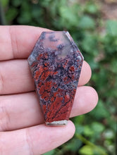 Load image into Gallery viewer, Scenic Red Moss Agate Coffin Cabochons
