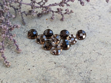 Load image into Gallery viewer, Smoky Quartz Rose Cut Round Facets - 6mm
