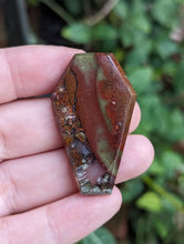 Load image into Gallery viewer, Scenic Red Moss Agate Coffin Cabochons
