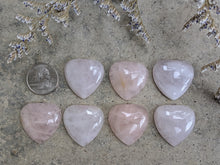 Load image into Gallery viewer, Rose Quartz Heart Cabochons

