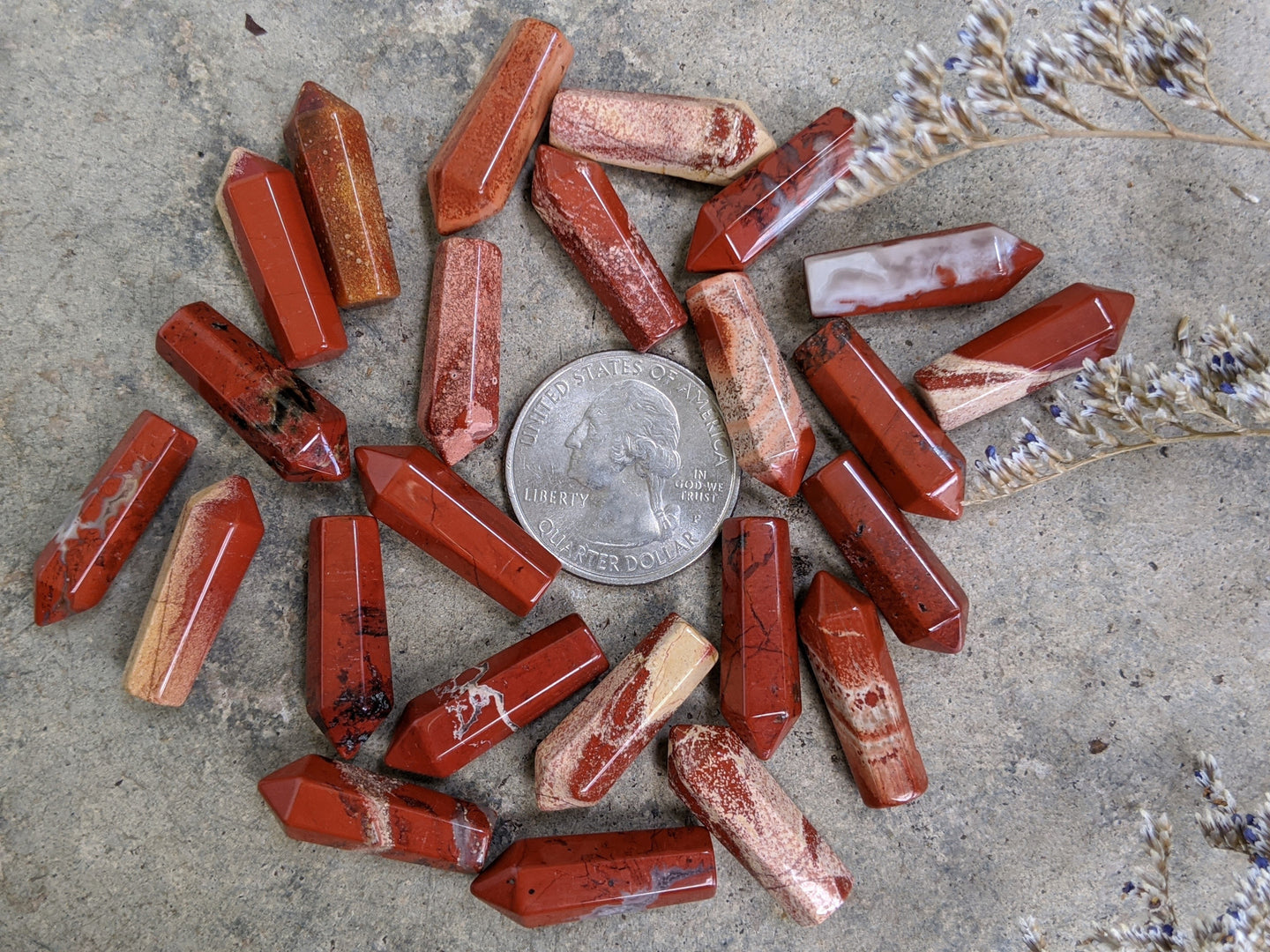 Red Jasper Pencil Points