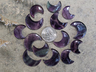 Fluorite Crescent Moon Cabochons
