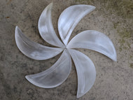 Selenite Satine Spar Crecent Moon Bowl