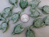 Amazonite Wolf Pendant