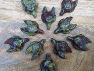 Dragon's Blood Jasper Wolf Pendant