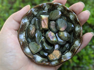 Labradorite Rose Cut Doublets