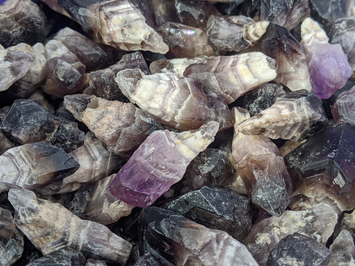 Chevron Amethyst Points / Roots