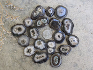 Solar Quartz Cabochons (Black)