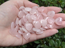 Load image into Gallery viewer, Rose Quartz Small Drilled Hearts

