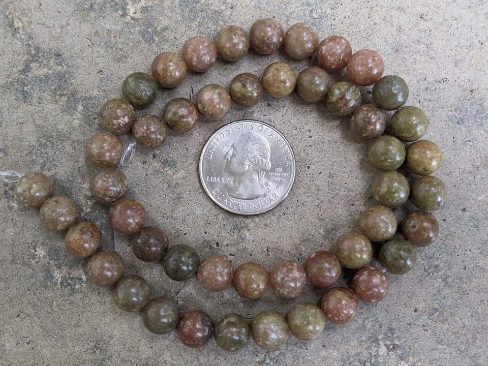 Autumn Jasper 8mm Round Beads