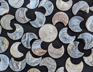Chalcedony Rosette Druzy Moons