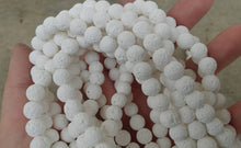 Load image into Gallery viewer, Lava 8mm Round Beads - White
