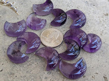 Load image into Gallery viewer, Trapiche Amethyst Crescent Moon Cabochons
