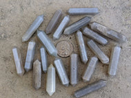 Grey Moonstone Large Drilled Double Terminated Points