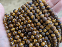 Load image into Gallery viewer, Tigers Eye 8mm Round Beads - Polished
