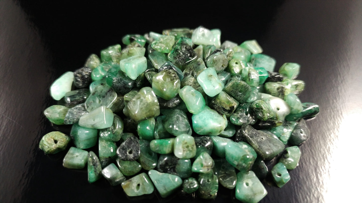 Emerald Chip Beads