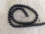 Obsidian 8mm Round Beads