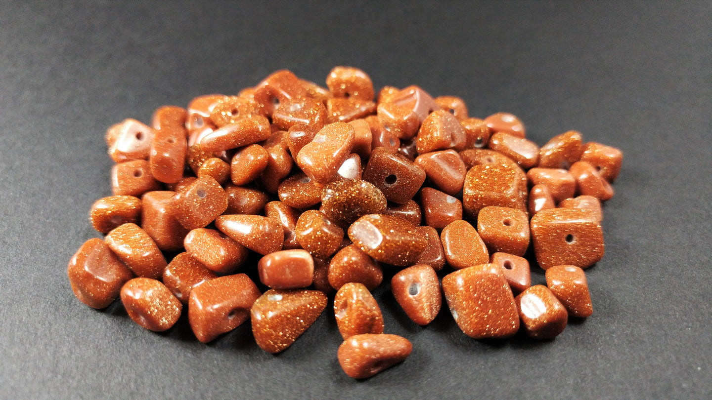 Goldstone Chip Beads