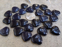 Load image into Gallery viewer, Blue Goldstone Mini Puffy Hearts
