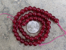 Load image into Gallery viewer, Ruby Jade 8mm Round Beads

