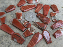 Load image into Gallery viewer, Red River Jasper Coffin Cabochons
