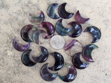 Load image into Gallery viewer, Fluorite Crescent Moon Cabochons
