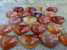 Load image into Gallery viewer, Carnelian Heart Cabochons - 18mm
