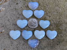 Load image into Gallery viewer, Opalite Heart Cabochons - 18mm
