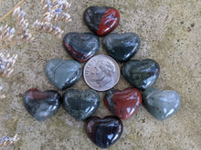 Load image into Gallery viewer, Bloodstone (African) Heart Cabochons - 18mm

