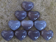 Botswana Agate Heart Cabochons - 18mm