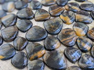 Hawk Eye Jasper Teardrop Cabochons