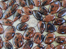 Load image into Gallery viewer, Mahogany Obsidian Cabochons
