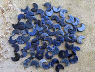 Sodalite Crescent Moon Bead