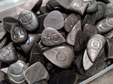 Load image into Gallery viewer, Silver Sheen Obsidian Astrological Zodiac Cabochons
