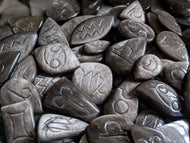 Silver Sheen Obsidian Astrological Zodiac Cabochons