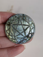 Labradorite Pentacle Cabochon