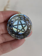 Labradorite Pentacle Cabochon