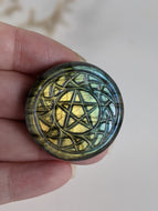 Labradorite Pentacle Cabochon