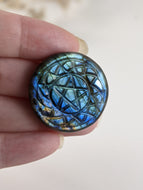 Labradorite Pentacle Cabochon