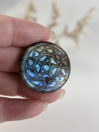 Labradorite Pentacle Cabochon
